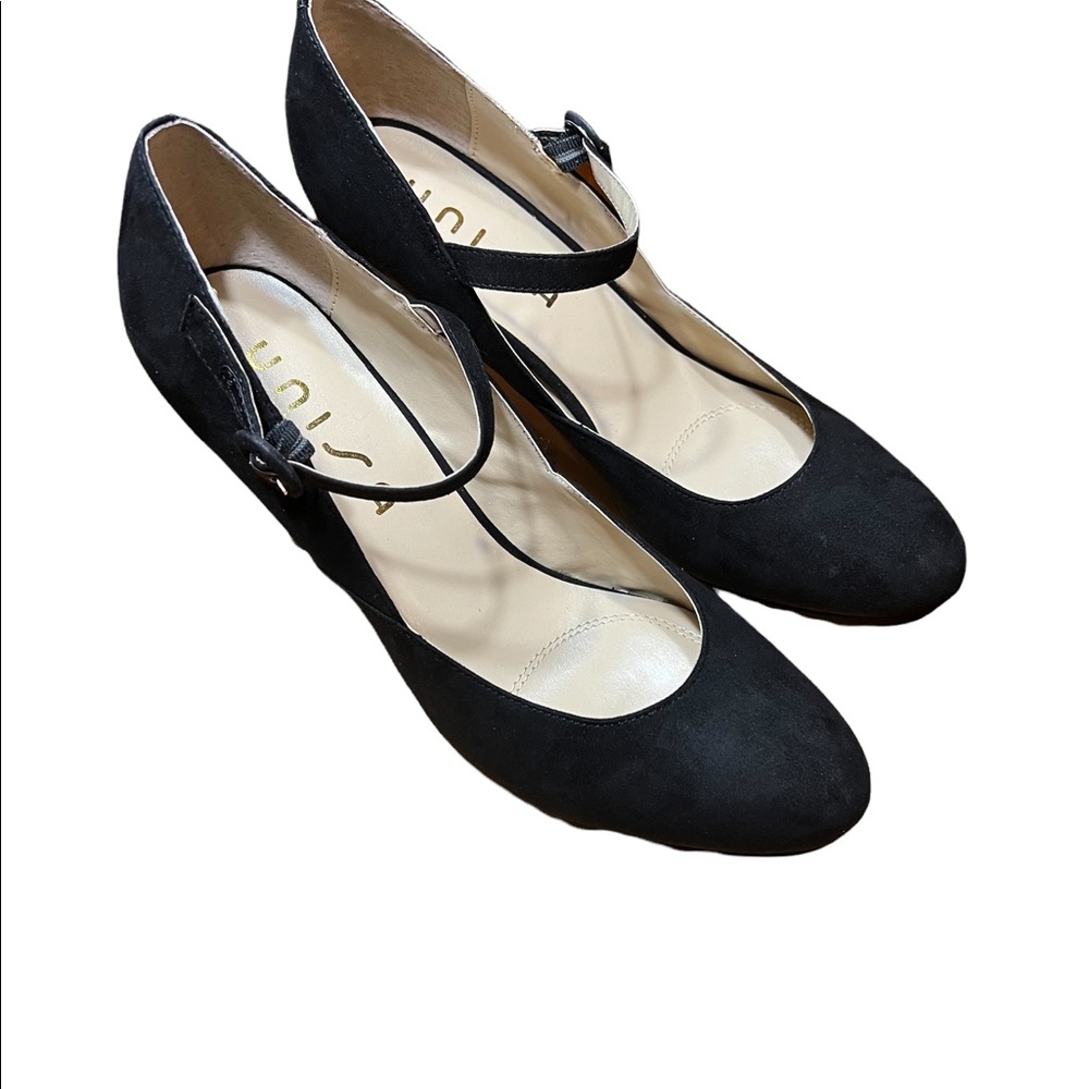 Unisa Black Fabric Women Heels Size 9 1/2M
